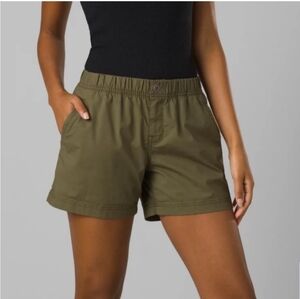 NEW Prana Double Peak Hiking Outdoor Shorts Mud/Brown Women's Size 8 5" Inseam